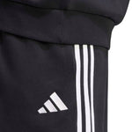 Adidas Essentials 3-Stripes Fleece Tapered Cuffed férfi nadrág, fekete