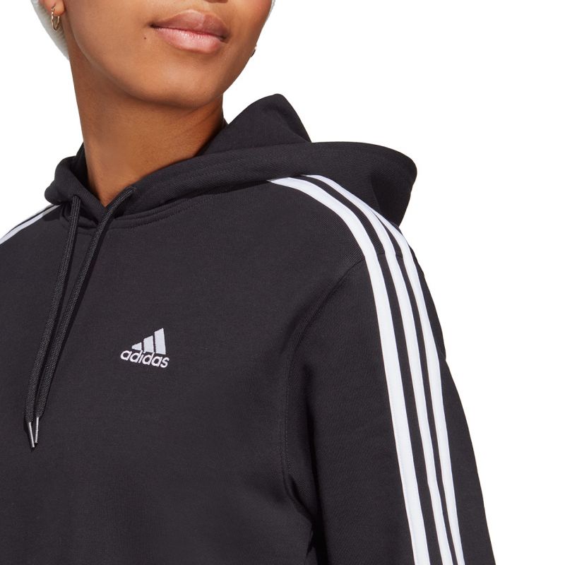 adidas Essentials 3-Stripes French Terry Crop Hoodie W IC8767 Kapucnis pulóver - Sportmania.hu