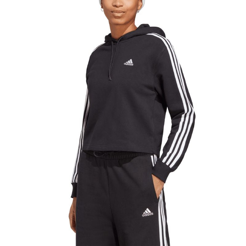 adidas Essentials 3-Stripes French Terry Crop Hoodie W IC8767 - Sportmania.hu
