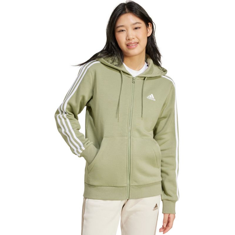 adidas Essentials 3-Stripes Full-Zip Fleece Sweatshirt W JP2352 - Sportmania.hu