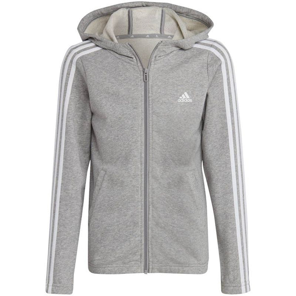 adidas Essentials 3-Stripes Full-Zip Hoodie Jr IC3635 Kapucnis pulóver - Sportmania.hu
