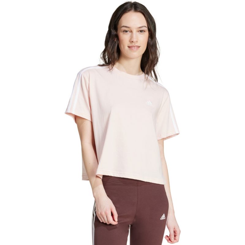 adidas Essentials 3-Stripes Single Jersey Crop Top W IY4227 Ruházat - Sportmania.hu