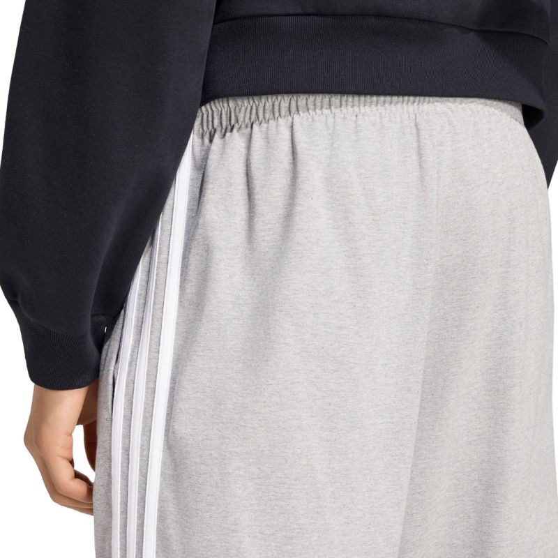 Adidas Essentials 3-Stripes Single Jersey Tapered Open Hem férfi nadrág, szürke