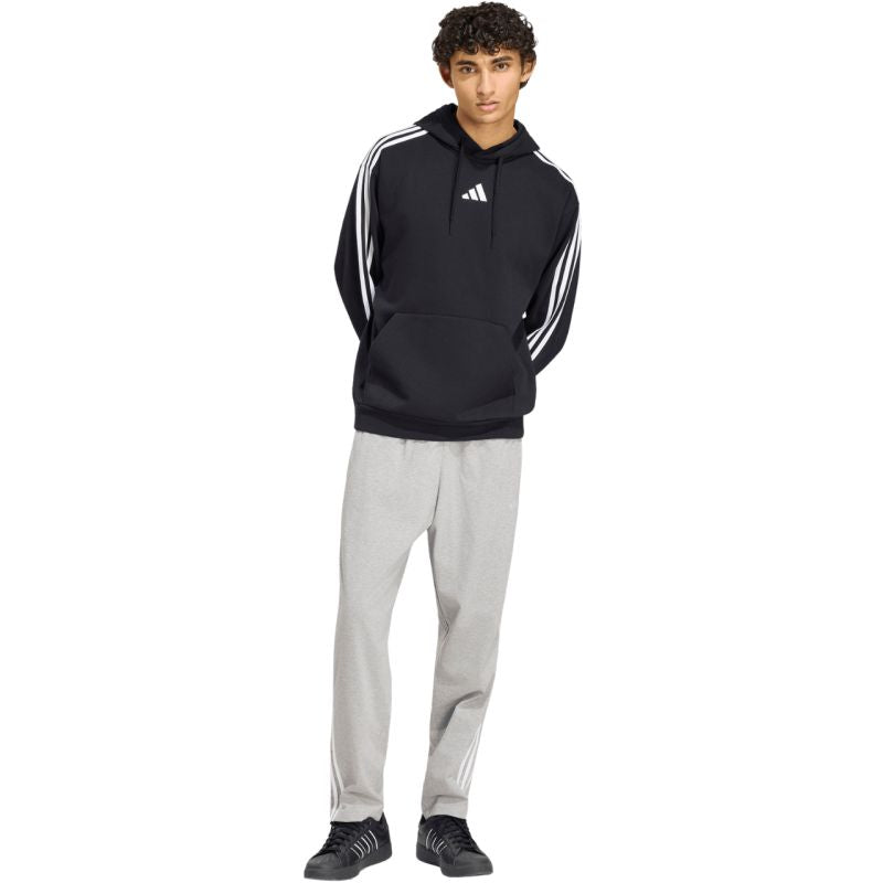 Adidas Essentials 3-Stripes Single Jersey Tapered Open Hem férfi nadrág, szürke