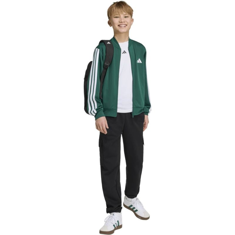 Adidas Essentials Climacool Kids' Sweatshirt gyerek pulóver, zöld