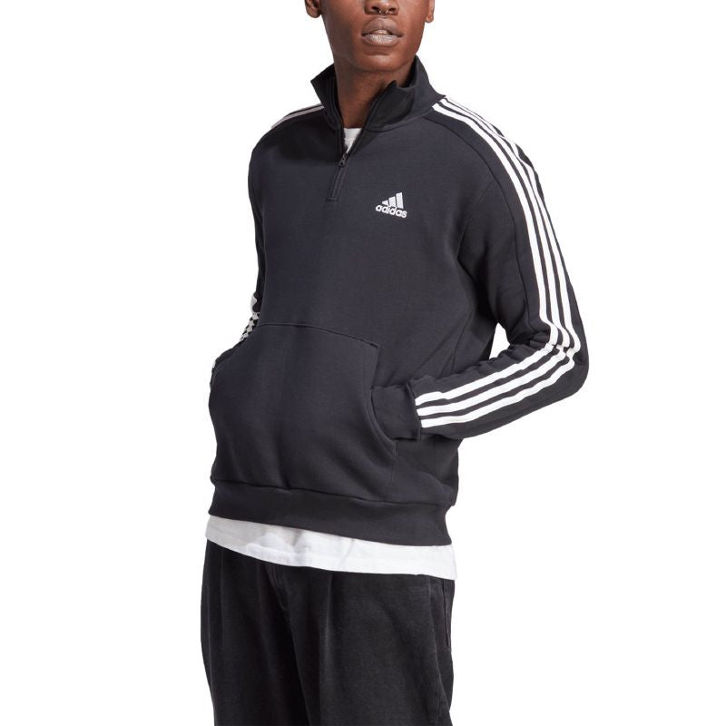 adidas Essentials Fleece 3-Stripes 1/4-Zip M HZ6235 sweatshirt Pulóver - Sportmania.hu
