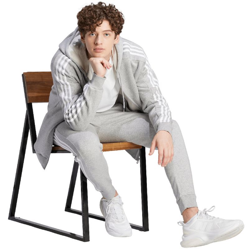adidas Essentials Fleece 3-Stripes Full-Zip M sweatshirt IJ6479 - Sportmania.hu