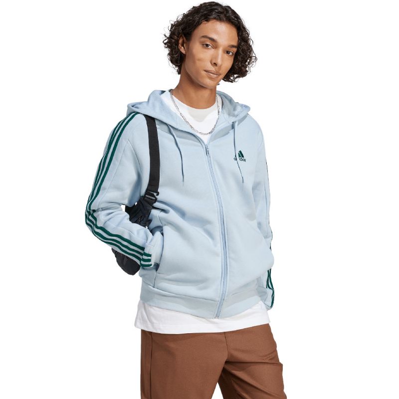 adidas Essentials Fleece 3-Stripes Full-Zip M sweatshirt IJ8932 Pulóver - Sportmania.hu
