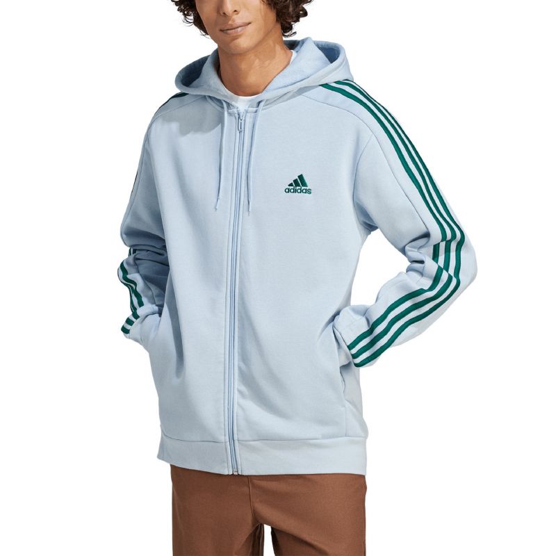 adidas Essentials Fleece 3-Stripes Full-Zip M sweatshirt IJ8932 Pulóver - Sportmania.hu