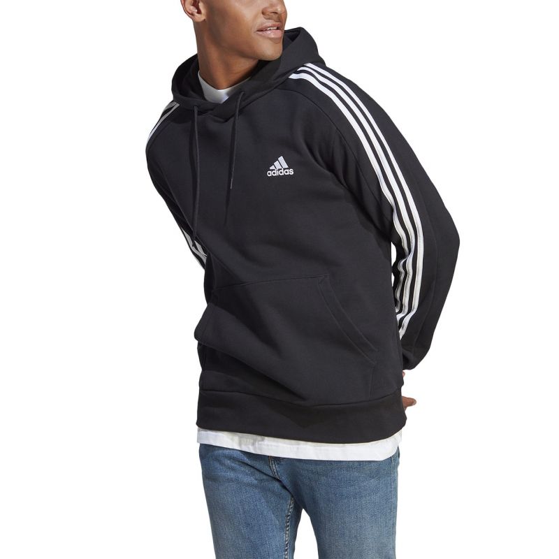 Adidas Essentials French Terry 3-Stripes Hoodie M IC0435 Kapucnis pulóver - Sportmania.hu
