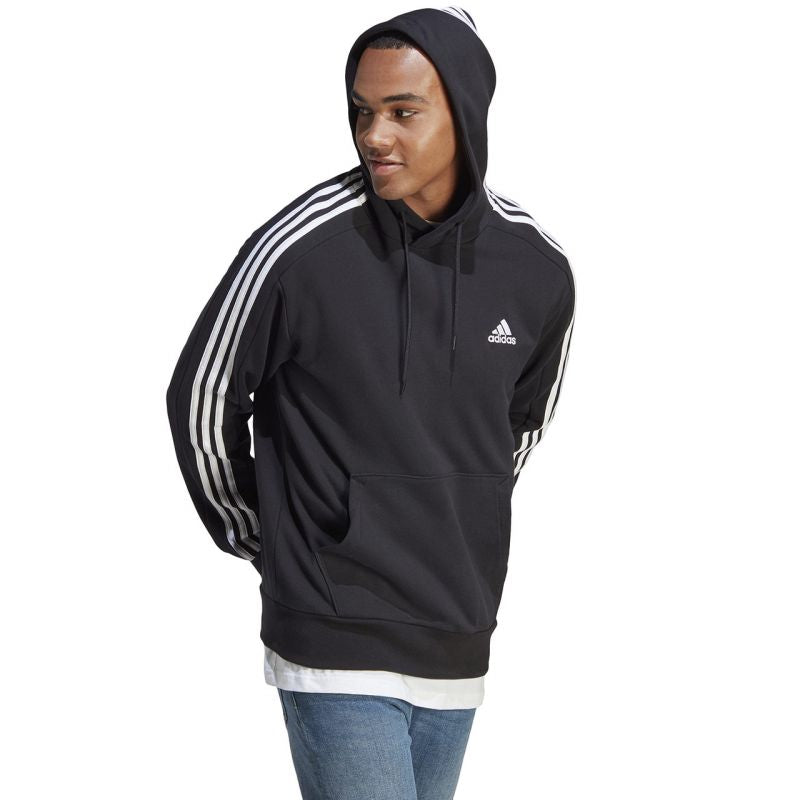 Adidas Essentials French Terry 3-Stripes Hoodie M IC0435 Kapucnis pulóver - Sportmania.hu