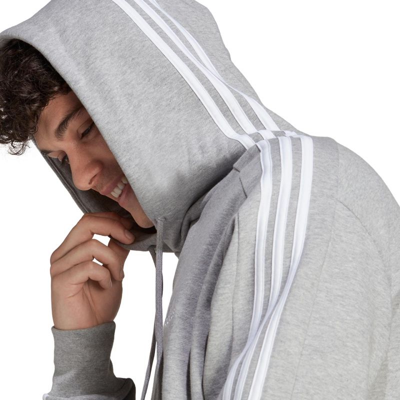 Adidas Essentials French Terry 3-Stripes Hoodie M IC0437 Kapucnis pulóver - Sportmania.hu