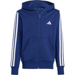 Adidas Essentials Full-Zip Kids' Sweatshirt gyerek pulóver, sötétkék