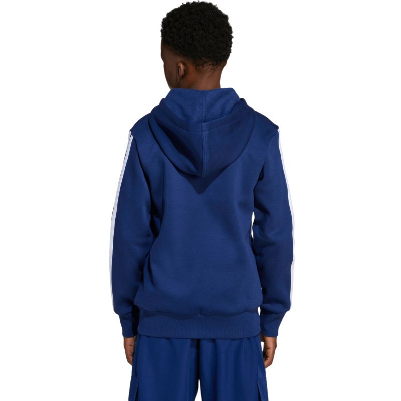 Adidas Essentials Full-Zip Kids' Sweatshirt gyerek pulóver, sötétkék