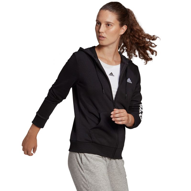 Adidas Essentials Linear Ful zipp Hoodie W GL0791 Kapucnis pulóver - Sportmania.hu