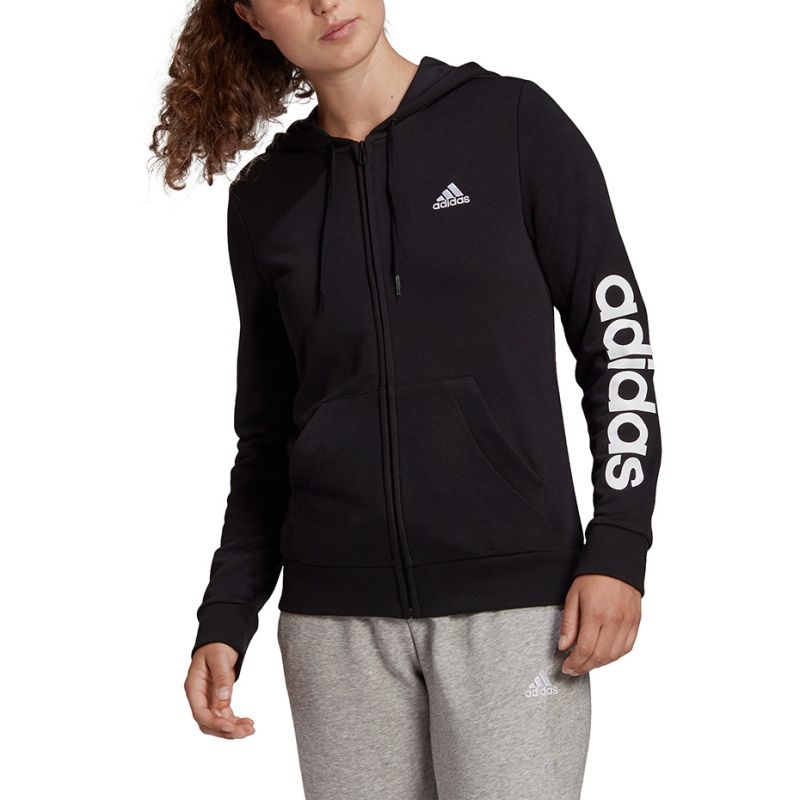 Adidas Essentials Linear Ful zipp Hoodie W GL0791 Kapucnis pulóver - Sportmania.hu