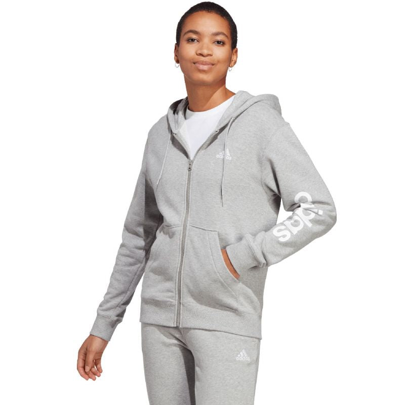 adidas Essentials Linear Full-Zip French Terry Hoodie W IC6866 - Sportmania.hu