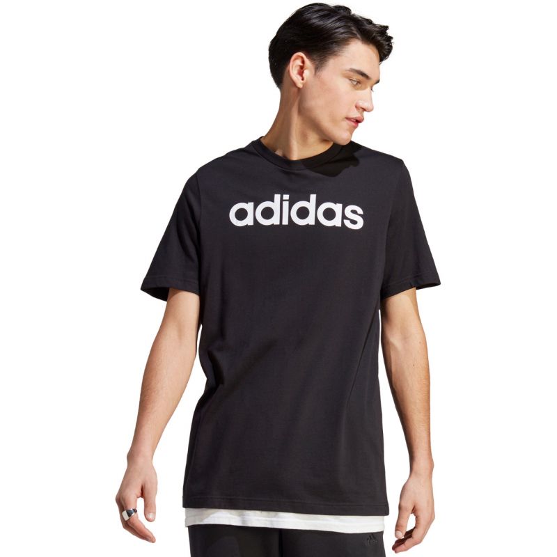 adidas Essentials Single Jersey Linear Embroidered Logo Tee M IC9274 Póló - Sportmania.hu