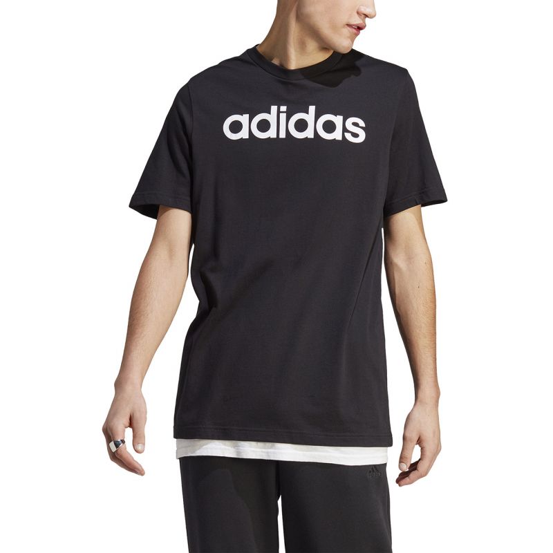 adidas Essentials Single Jersey Linear Embroidered Logo Tee M IC9274 Póló - Sportmania.hu