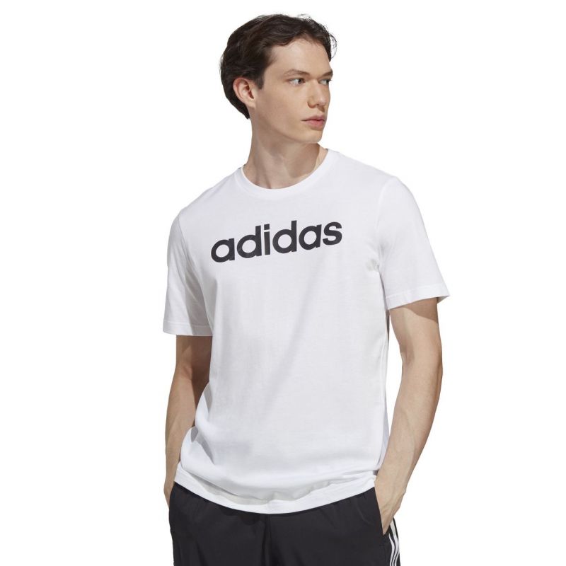 adidas Essentials Single Jersey Linear Embroidered Logo Tee M IC9276 Póló - Sportmania.hu