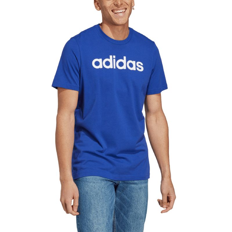 adidas Essentials Single Jersey Linear Embroidered M IC9279 Ruházat - Sportmania.hu