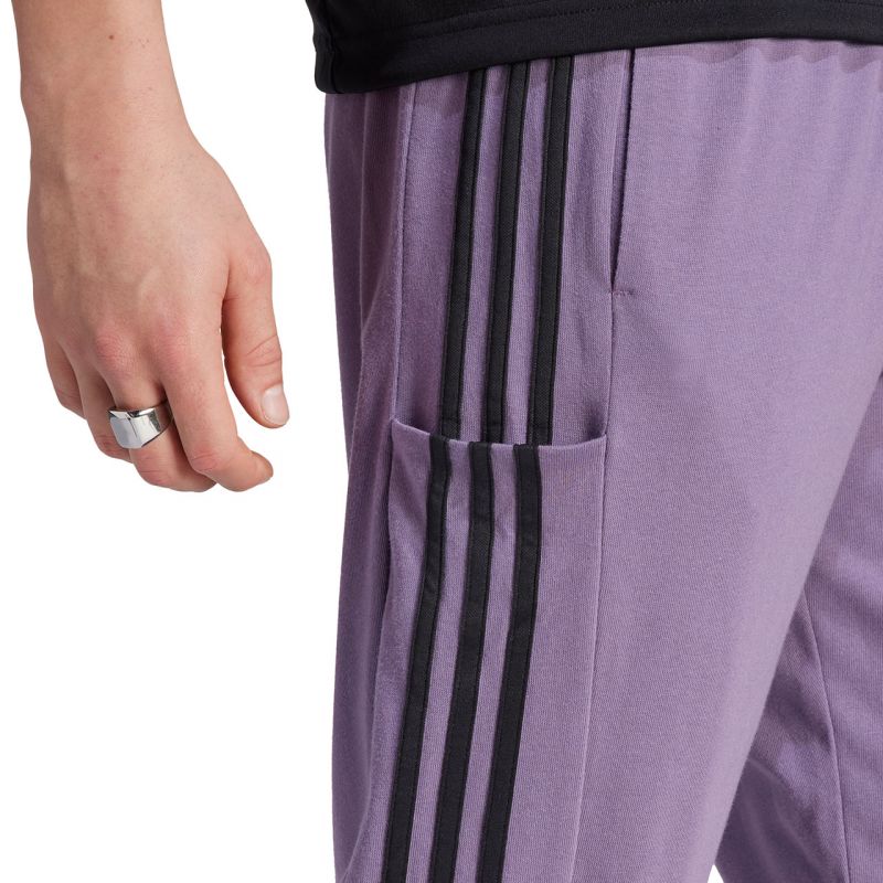 adidas Essentials Single Jersey Tapered Open Hem 3-Stripes M Pants IJ8699 Nadrág - Sportmania.hu