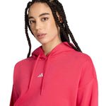 Adidas Essentials Small Logo Feel Cozy Sweatshirt női pulóver, rózsaszín