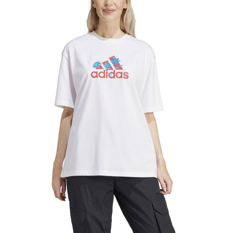 adidas Flower Pack Badge of Sport Women's T-shirt White IT1421 Póló - Sportmania.hu