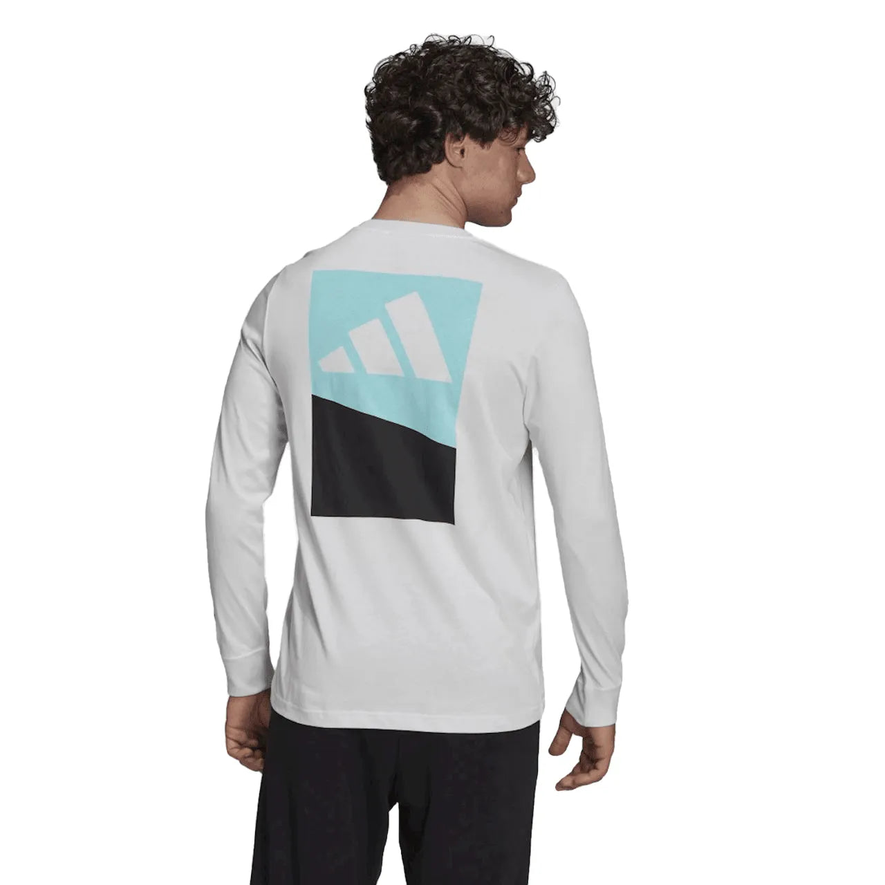 Adidas Future Block Long Sleeve Graphic póló, fehér Hosszú ujjú póló Hosszú ujjú póló - Sportmania.hu