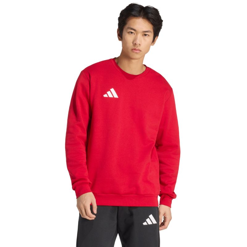 Men's adidas Entrada 26 Sweat Top red piros férfi pulóver JZ6575