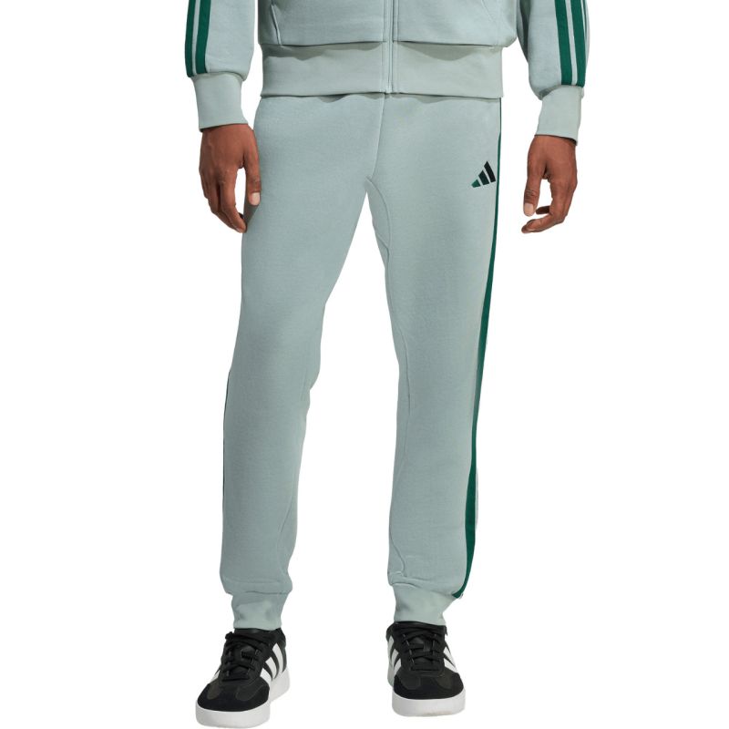 Men's adidas Essentials 3-Stripes Fleece Pants KD4836 menta férfi nadrág