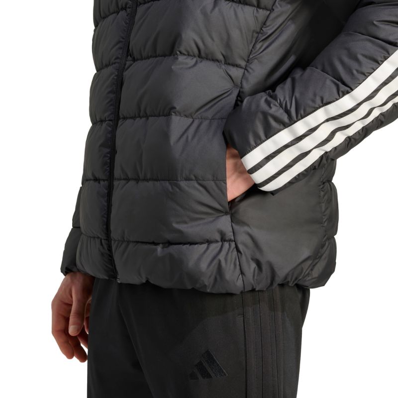 Men's adidas Essentials 3-Stripes Jacket Black férfi dzseki JM8416