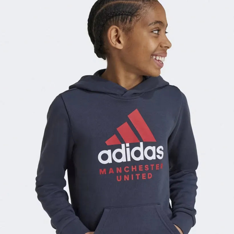 Adidas MUFC KIDS HD , gyerek kapucnis pulóver - Sportmania.hu