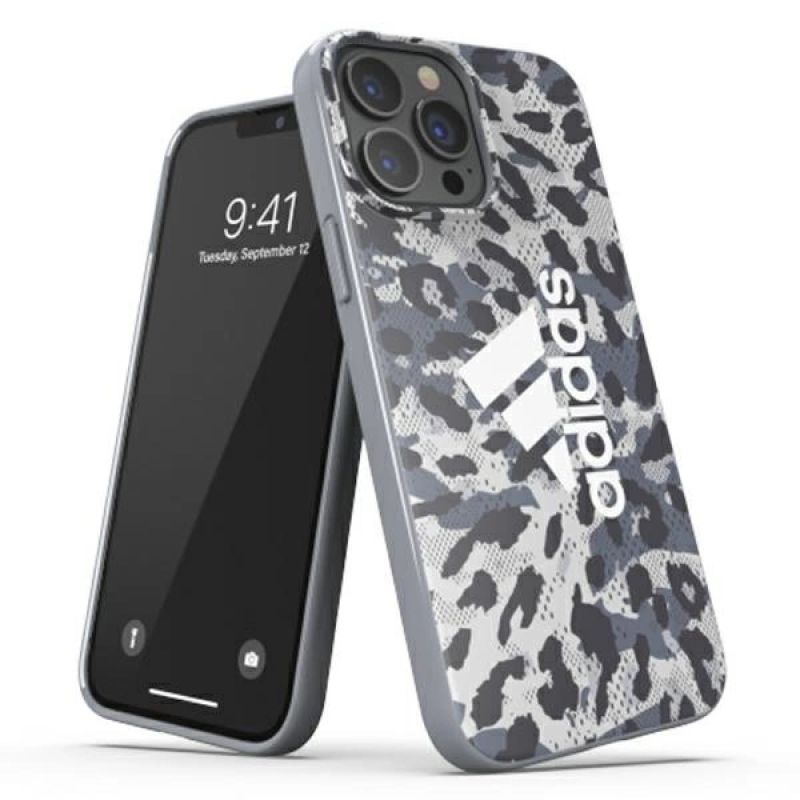 Adidas OR SnapCase Leopard Case for iPhone 13 Pro / iPhone 13 - szürke táska