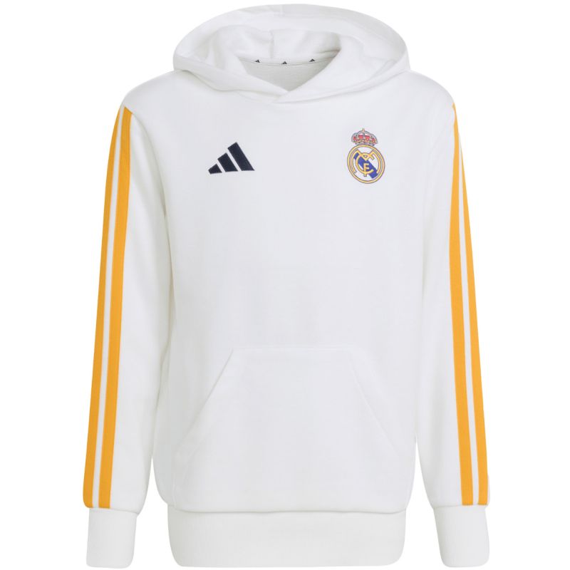 Adidas Real Madrid Kids Hoodie fehér gyerek kapucnis pulóver