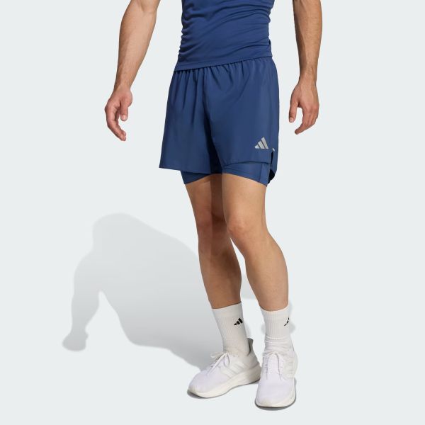 Adidas Run Ess 21 kék férfi rövidnadrág