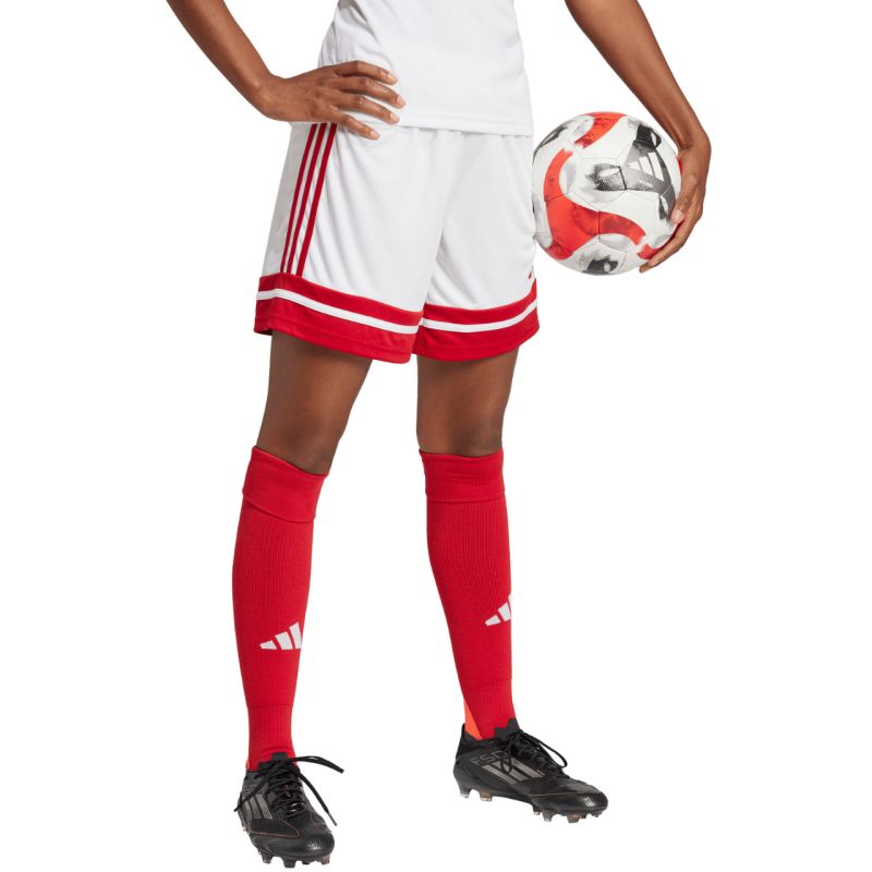 Adidas Squadra 25 white and piros női rövidnadrág