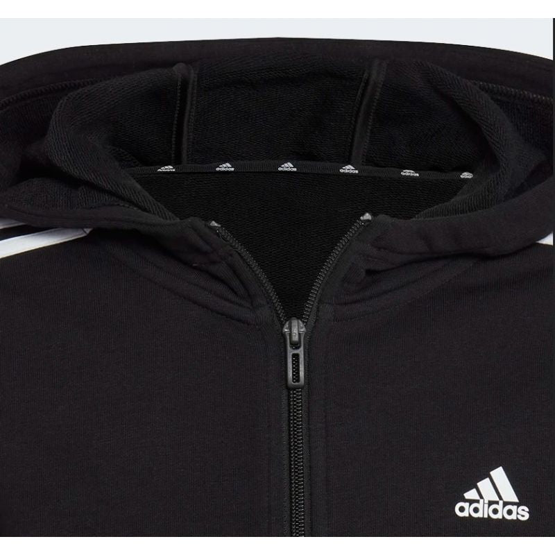 adidas Sweatshirt adidas Essentials 3 Stripes Full-Zip Hoodie Jr. IC3634 Pulóver - Sportmania.hu
