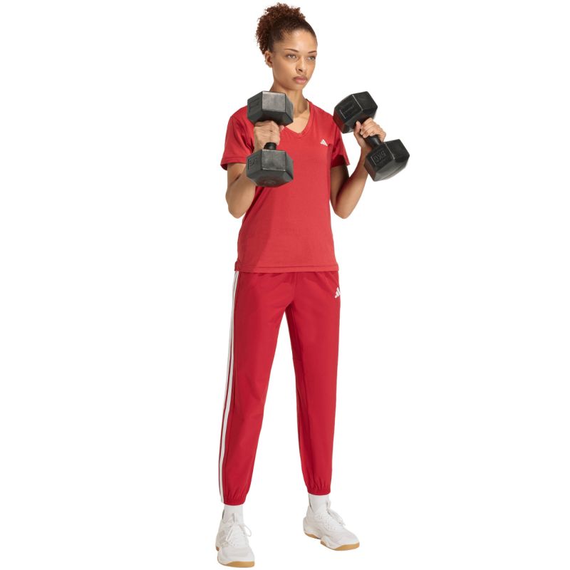 adidas Train Essentials 3-Stripes Woven Women's Pants Red női
