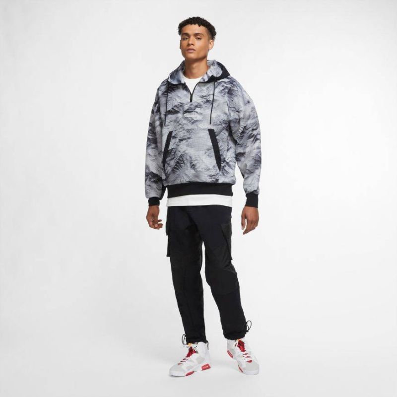 AIR Jordan 23 Engineered Printed Hoodie Gray - szürke férfi pulóver