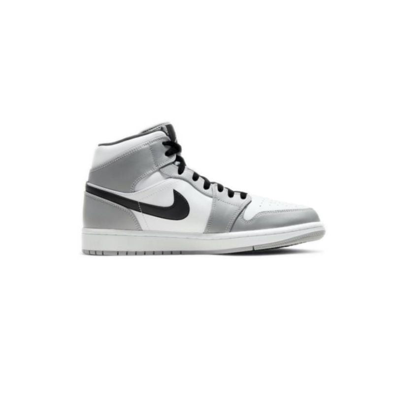 AIR Jordan Men's 1 Mid Light Smoke - szürke férfi cipő