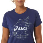 Asics Nagino Graphic Run SS Top W 2012C752-405 T-shirt Póló - Sportmania.hu