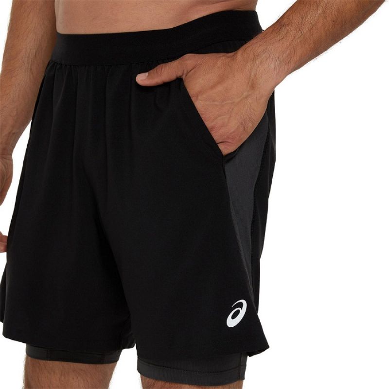 Asics Road 2N1 7IN Shorts M 2011D246001 Short - Sportmania.hu