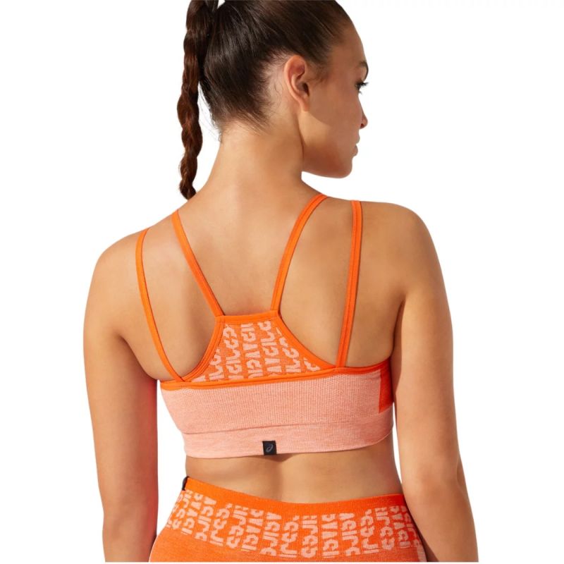 Asics Sports bra Asics Cropped Logo Seamless Bra W 2032B791-800 Ruházat Sportmelltartó - Sportmania.hu