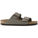 Birkenstock Arizona Birko-Flor Nubuck Stone regular women's/men's flip-flops wide gray (0151211) Papucs - Sportmania.hu