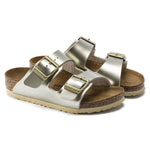 Birkenstock Arizona Kids Birko-Flor Electric Metallic Gold Narrow Girls' Flip-Flops (1014841) cipő - Sportmania.hu