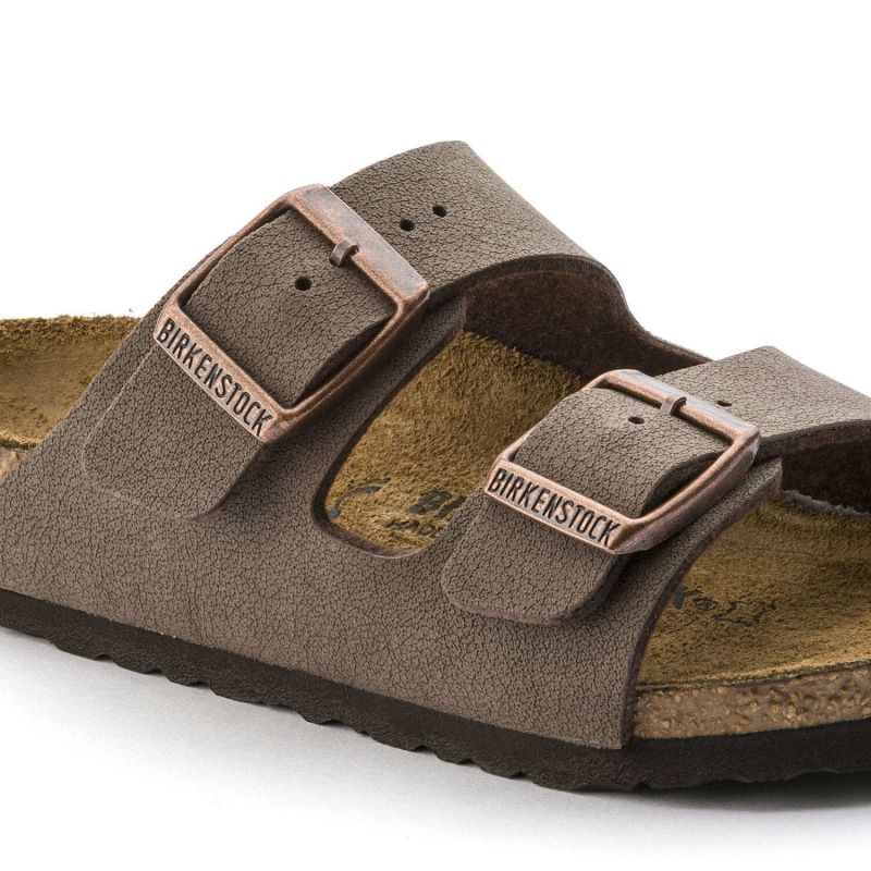 Birkenstock Arizona Kids Birko-Flor Nubuk Mocha narrow flip-flops for kids (0552893) Papucs - Sportmania.hu