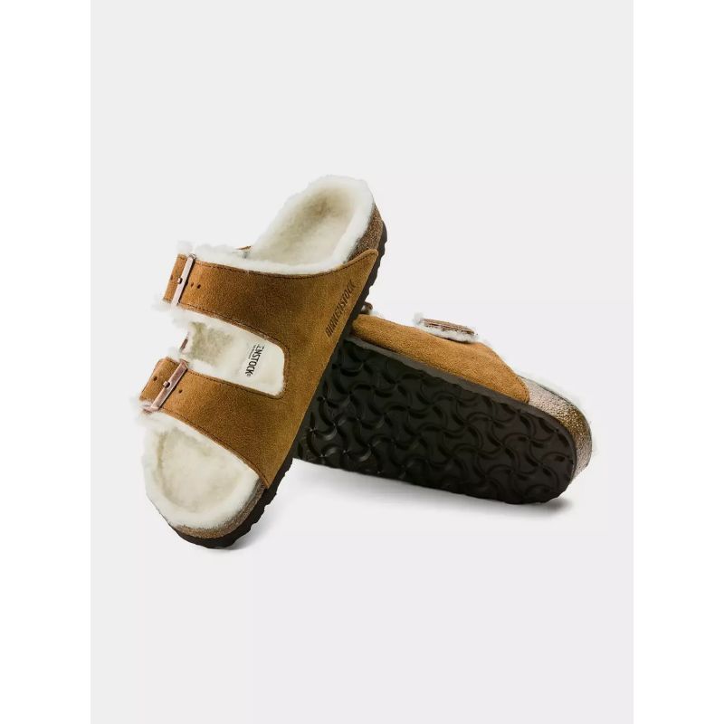 Birkenstock Arizona Shearling Mink W 1001135 flip-flops cipő - Sportmania.hu