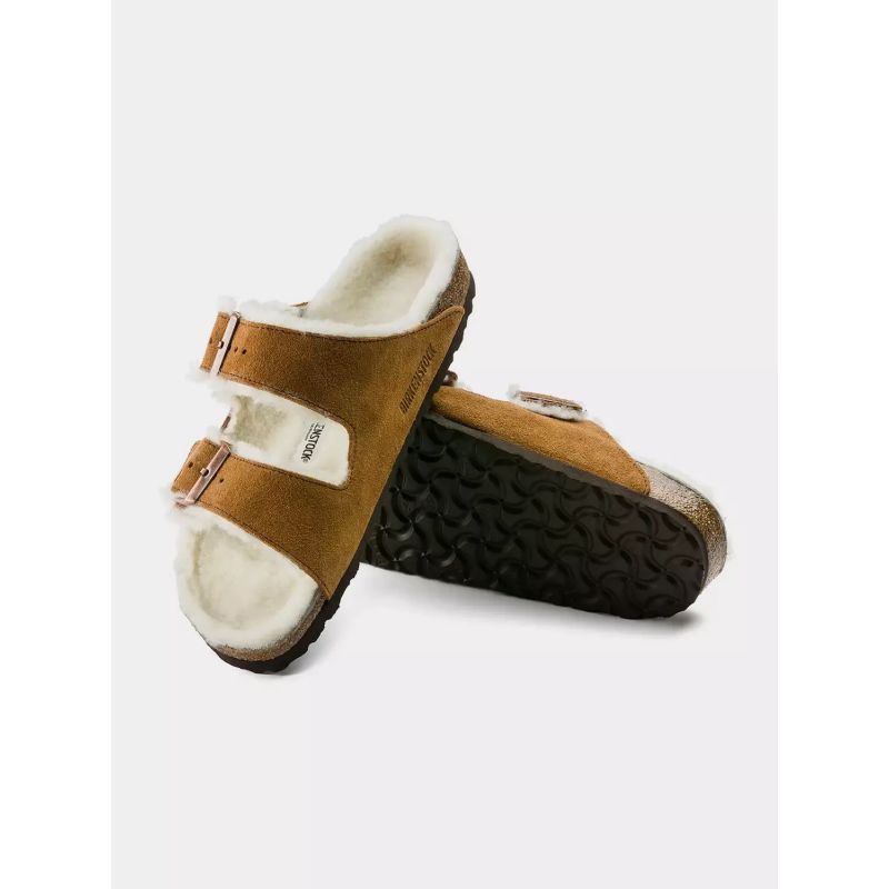 Birkenstock Arizona Shearling Mink W 1001135 flip-flops cipő - Sportmania.hu