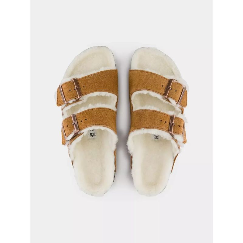 Birkenstock Arizona Shearling Mink W 1001135 flip-flops cipő - Sportmania.hu